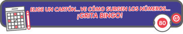 Elige un cartón... ve cómo surgen los números... ¡grita bingo!